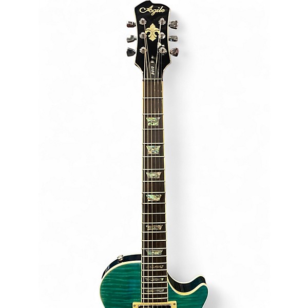 Used Agile AL3010 Sea Mist Solid Body Electric Guitar