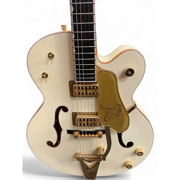 Used Gretsch Guitars G6136T White Falcon Bigsby White Hollow Body Electric Guitar