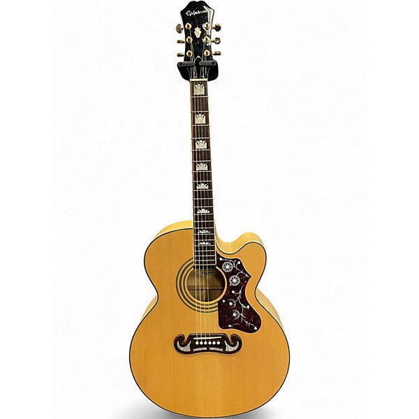 Used 2012 Epiphone EJ200CE Natural Acoustic Electric Guitar