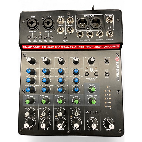 Used Harbinger LV8 Powered Mixer