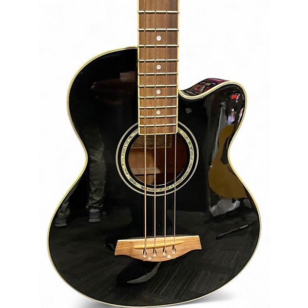 Used Ibanez AEB10 Black Acoustic Bass Guitar