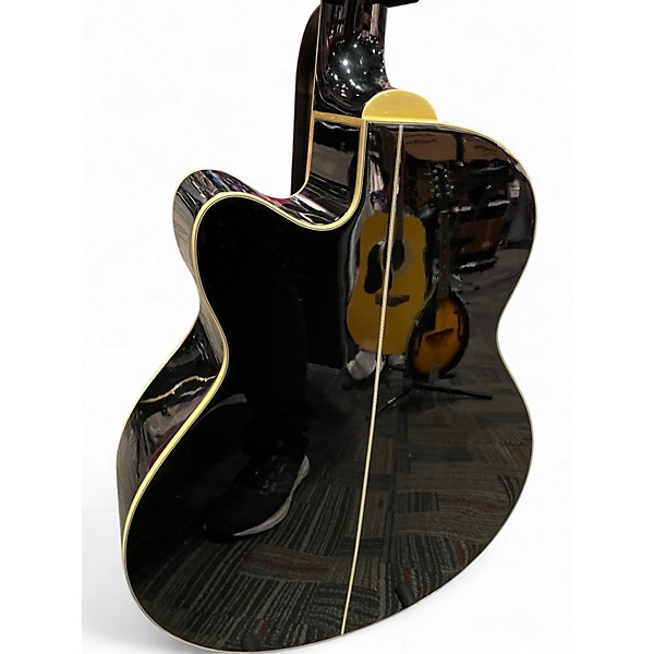Used Ibanez AEB10 Black Acoustic Bass Guitar