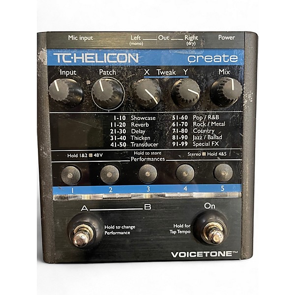 Used TC Helicon VoiceTone Create Vocal Processor