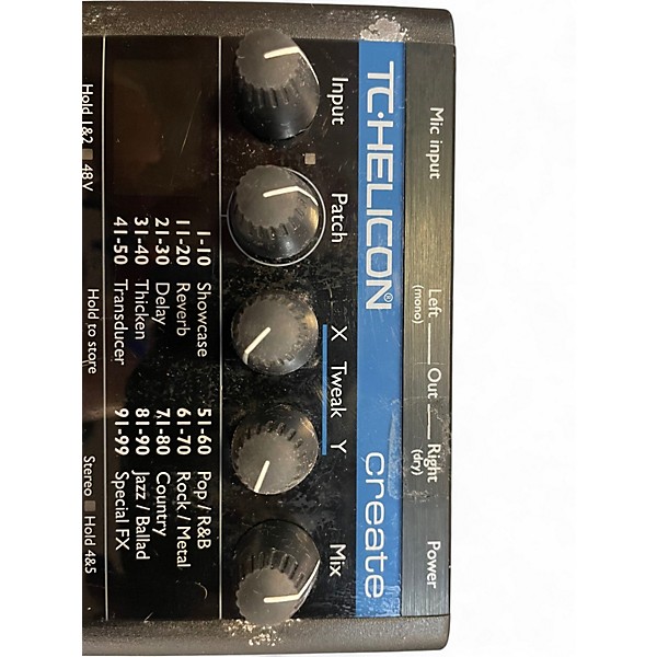Used TC Helicon VoiceTone Create Vocal Processor
