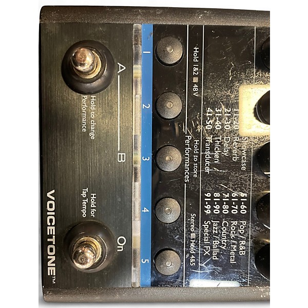 Used TC Helicon VoiceTone Create Vocal Processor
