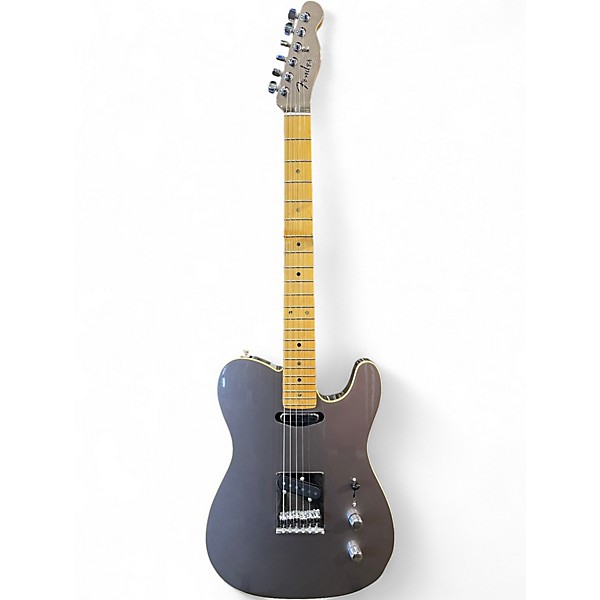 Used Fender Aerodyne Telecaster Metallic Silver Solid Body Electric Guitar