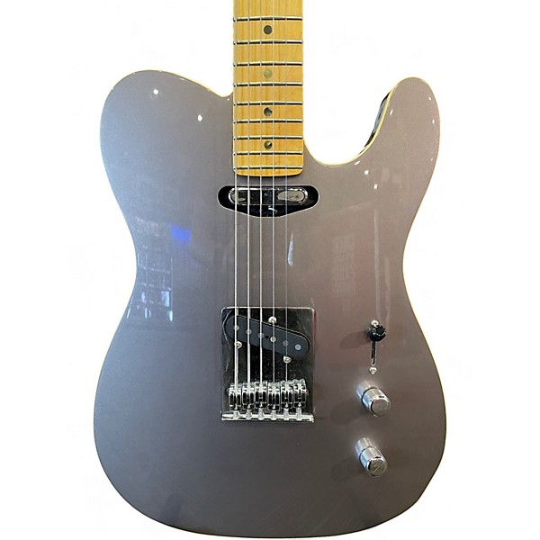 Used Fender Aerodyne Telecaster Metallic Silver Solid Body Electric Guitar