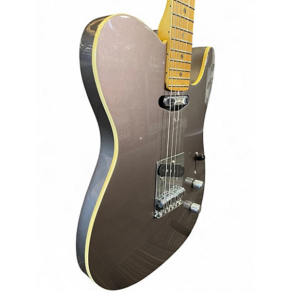 Used Fender Aerodyne Telecaster Metallic Silver Solid Body Electric Guitar