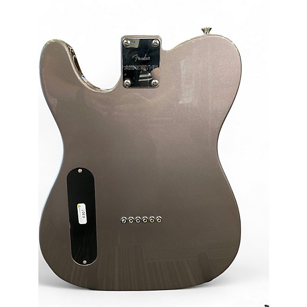 Used Fender Aerodyne Telecaster Metallic Silver Solid Body Electric Guitar