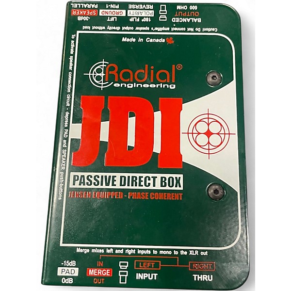Used Radial Engineering JDI PASSIVE DIRECT BOX Patch Bay
