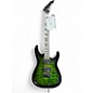Used 2024 Jackson Dinky JS20 Transparent Green Solid Body Electric Guitar thumbnail