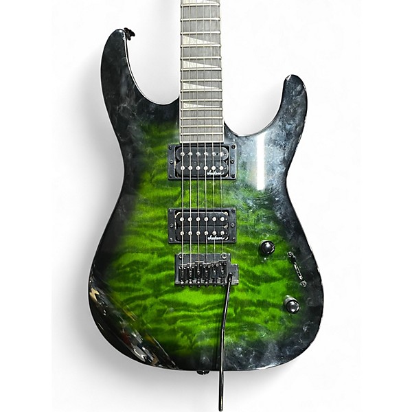 Used 2024 Jackson Dinky JS20 Transparent Green Solid Body Electric Guitar