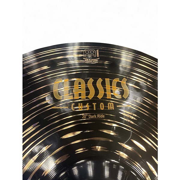 Used MEINL 20in classic custom dark ride Cymbal