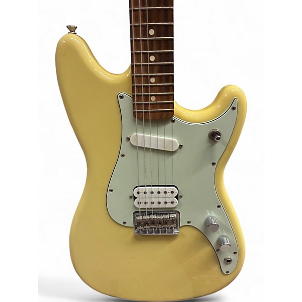 Used Fender Duo Sonic Canary Diamond Solid Body Electric Guitar