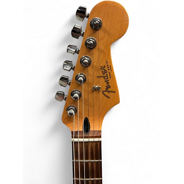 Used Fender Duo Sonic Canary Diamond Solid Body Electric Guitar