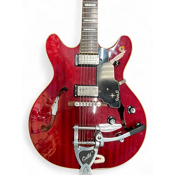 Used Guild Starfire V Cherry Hollow Body Electric Guitar