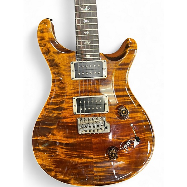 Used 2019 PRS Custom 24-08 Amber Solid Body Electric Guitar