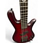 Used Spector NS Pulse II Trans Red Electric Bass Guitar