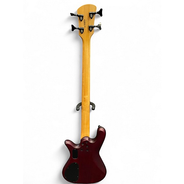 Used Spector NS Pulse II Trans Red Electric Bass Guitar