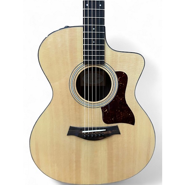 Used Taylor 214CE Plus Natural Acoustic Electric Guitar