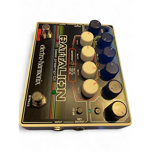 Used Electro-Harmonix BATTALION BASS PREAMP/DI Bass Effect Pedal