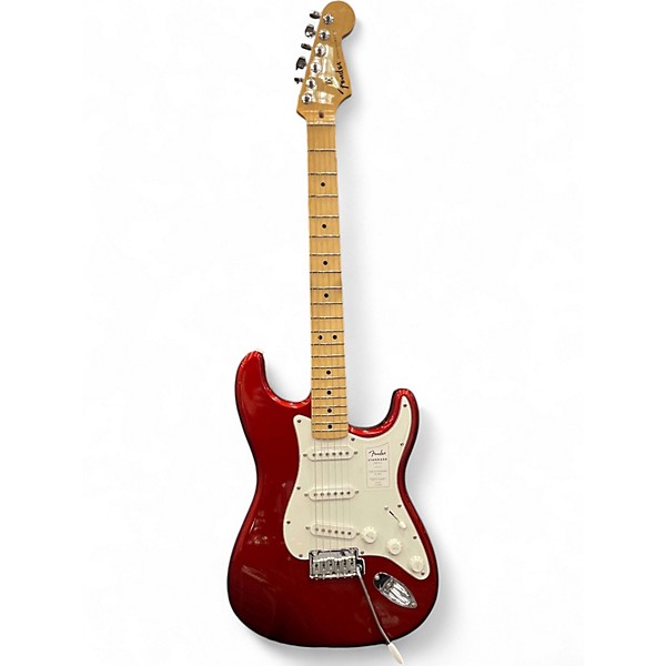Used 2024 Fender Standard Stratocaster Red Solid Body Electric Guitar