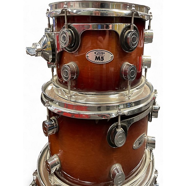 Used PDP by DW 5 Piece M5 Series Brown Sunburst Drum Kit