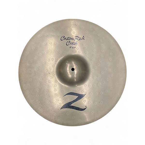 Used Zildjian 18in Z Custom Rock Crash Cymbal