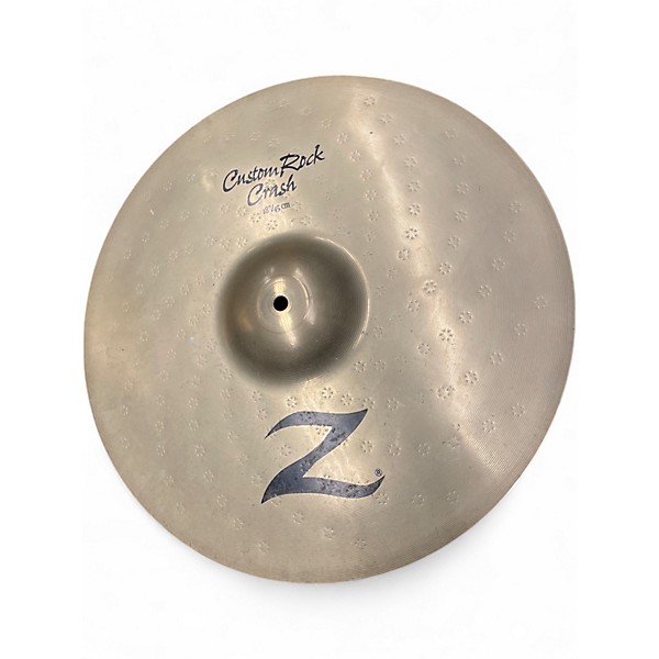 Used Zildjian 18in Z Custom Rock Crash Cymbal