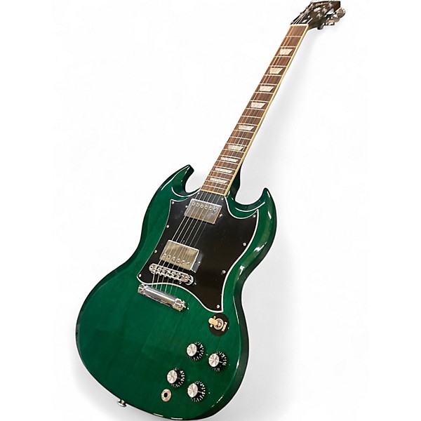 Used 2023 Gibson SG Trans Green Solid Body Electric Guitar