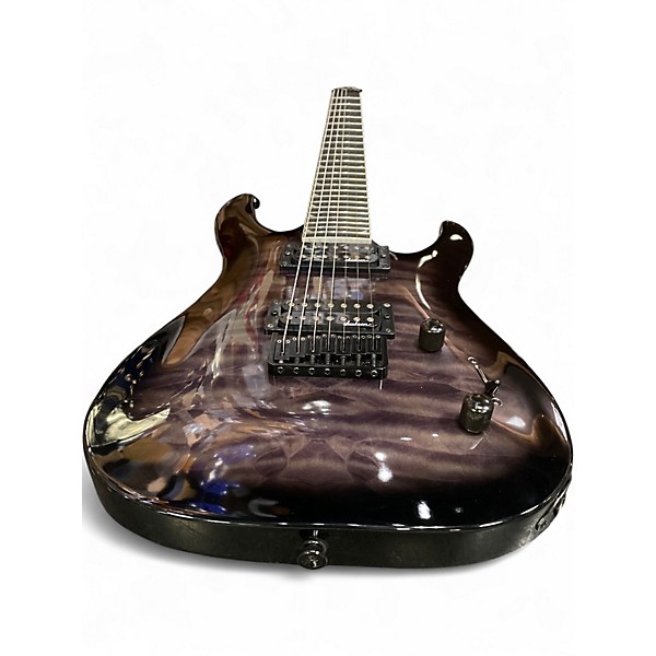 Used Jackson JS22Q-7 TRANSPARENT BLACK BURST Solid Body Electric Guitar