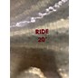 Used Paiste 20in 2002 Ride Cymbal