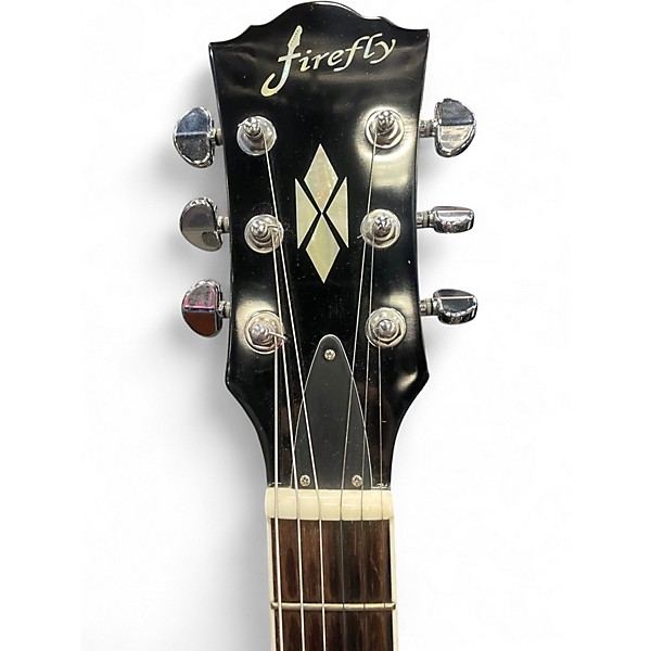 Used Firefly Les Paul Standard Black Solid Body Electric Guitar