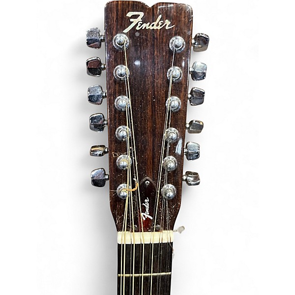 Used Fender F-55-12 Natural 12 String Acoustic Guitar