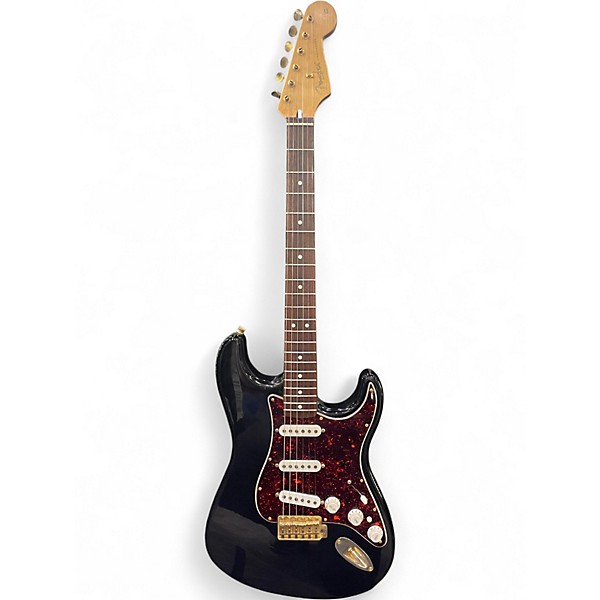 Used Fender DELUXE SUPER STRATOCASTER Black Solid Body Electric Guitar