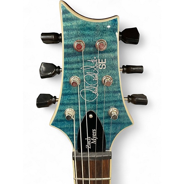 Used PRS Zach Myers Signature SE Blue Solid Body Electric Guitar