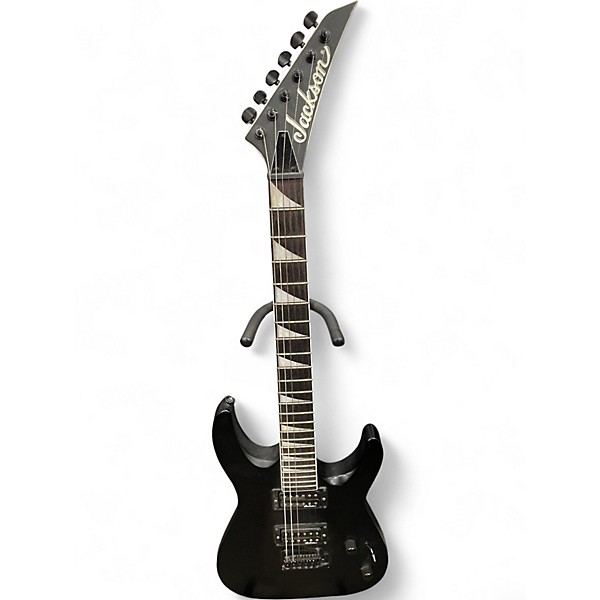 Used Jackson JS22 Dinky Satin Black Solid Body Electric Guitar