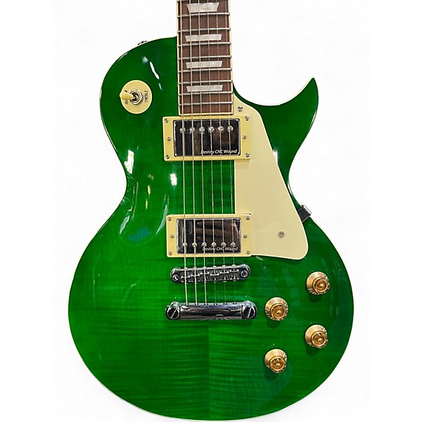 Used Iyv ILS 300 Emerald Green Solid Body Electric Guitar