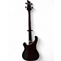 Used Schecter Guitar Research Diamond Series 004 Trans Crimson Red Electric Bass Guitar