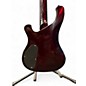 Used Schecter Guitar Research Diamond Series 004 Trans Crimson Red Electric Bass Guitar