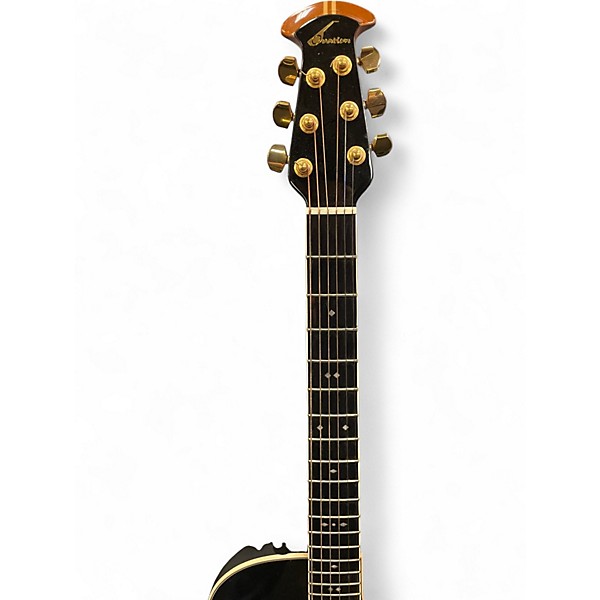 Used Ovation 1867 Legend Black Acoustic Electric Guitar