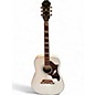 Used Epiphone Dove Pro White Acoustic Electric Guitar thumbnail