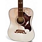 Used Epiphone Dove Pro White Acoustic Electric Guitar