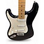 Used Fender Standard Stratocaster Left Handed Black Electric Guitar