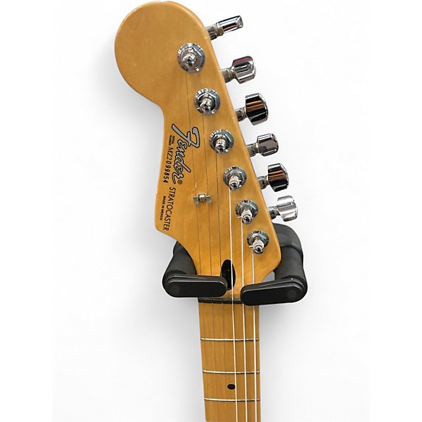 Used Fender Standard Stratocaster Left Handed Black Electric Guitar