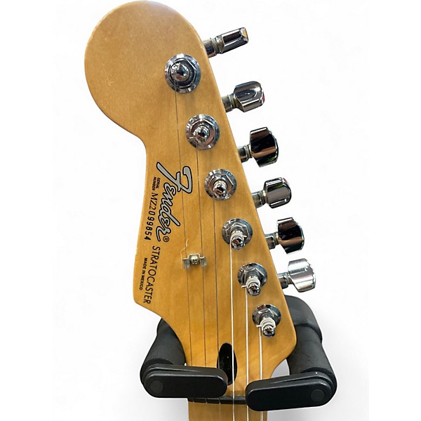 Used Fender Standard Stratocaster Left Handed Black Electric Guitar