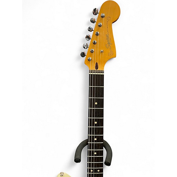 Used Squier J MASCIS JAZZMASTER Olympic White Solid Body Electric Guitar