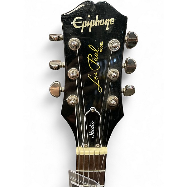 Used Epiphone Les Paul Studio Black Solid Body Electric Guitar
