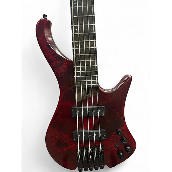Used Ibanez EHB1505 Stained Wine Red Low Gloss Electric Bass Guitar