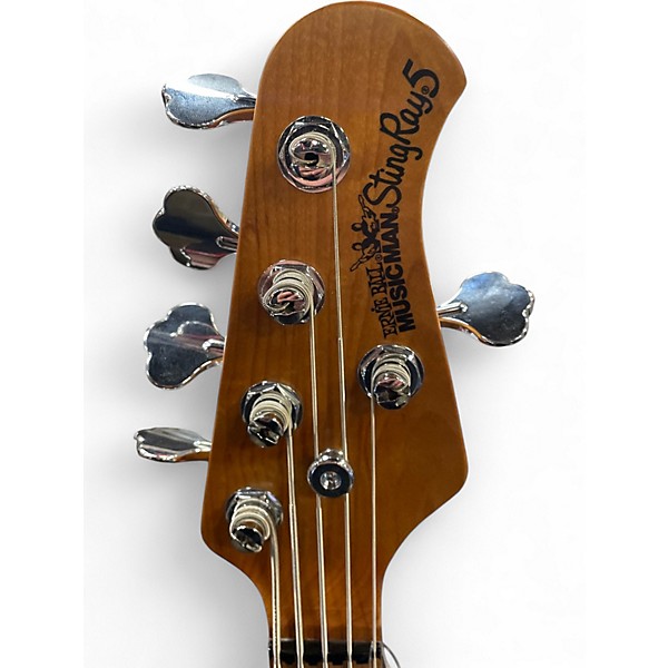 Used Ernie Ball Music Man StingRay 5 Special HH GREEN Electric Bass Guitar